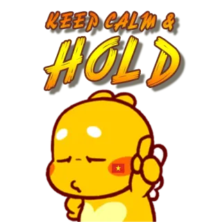✊ KEEP CALM & HOLD calma, segurar, Vietnã, Vietnamita, paz whatsapp sticker