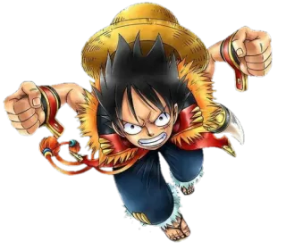 😡 Monkey D. Luffy One Piece 애니메이션, 만화, 원피스, 루피, 몽키 D. 루피, 밀짚모자 telegram sticker