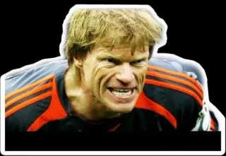 😡 Oliver Kahn футбол, вратарь, спорт, игрок, злой, решительный telegram sticker