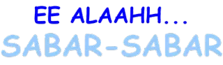 👍 EE ALAAHH... SABAR-SABAR telegram sticker