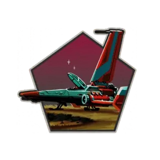🛰 spaceship, futuristic, vehicle, transportation, science fiction, technology, aerospace telegram sticker