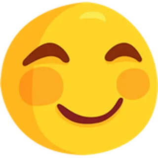 😊 Emoji, Uśmiech, Szczęśliwy, Twarz, Słodki, Żółty telegram sticker