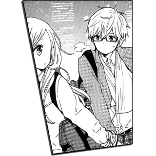 💙 Anime, Manga, Couple, École, Ados, Romance, Dessin animé telegram sticker