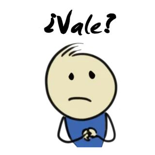 🙁 Desenho animado, Personagem, Simples, Expressão, Emoção, Triste, Ilustração, Adesivo telegram sticker
