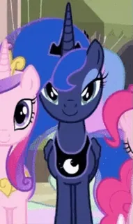 😏 Princess Luna My Little Pony Poni, Dibujos animados, Princesa, Luna, Magia, Animación telegram sticker