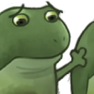 😁 カエル, 漫画, 動物, 緑 telegram sticker