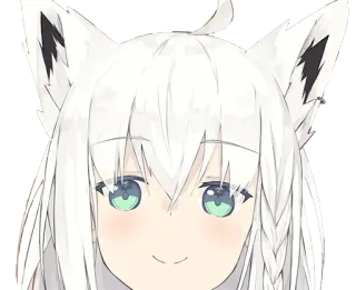 😃 Shirakami Fubuki anime, vtuber, fox girl, cute, fubuki, shirakami telegram sticker