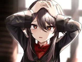 😭 Hu Tao Genshin Impact Anime, Triste, Chorando, Hu Tao, Genshin Impact telegram sticker