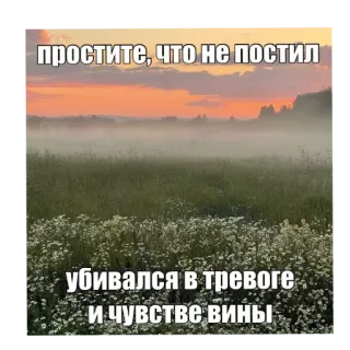 👎 простите, что не постил
убивался в тревоге
и чувстве вины 사과, 불안, 죄책감, 러시아어, 텍스트, 필드, 일몰 telegram sticker