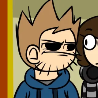😒 Tom Eddsworld การ์ตูน, โกรธ, ตัวละคร, แอนิเมชัน whatsapp sticker