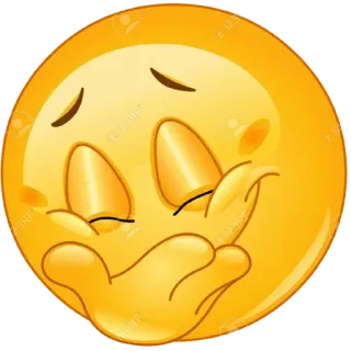 😊 emoji, feliz, beso, cara, amarillo telegram sticker
