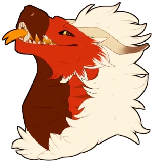 😉 มังกร, แฟนตาซี, สัตว์ประหลาด, สิ่งมีชีวิต, ตำนาน, ศิลปะ telegram sticker