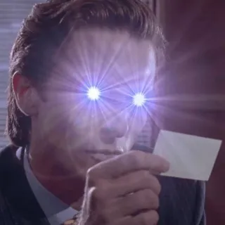 🤩 Patrick Bateman American Psycho patrick bateman, american psycho, visitenkarte, film, charakter whatsapp sticker