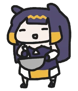 🐱 Ninomae Ina'nis Anime, Vtuber, Niedlich, Charakter, Illustration, Fanart, Idol telegram sticker