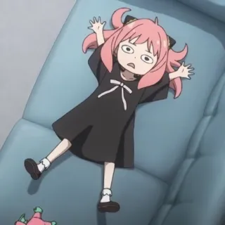 😪 Anya Spy x Family Anime, Anya, Spy x Family, niedlich, Cartoon whatsapp sticker