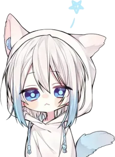 ❗️ anime, chibi, kawaii, cute, character, manga, illustration, art whatsapp sticker