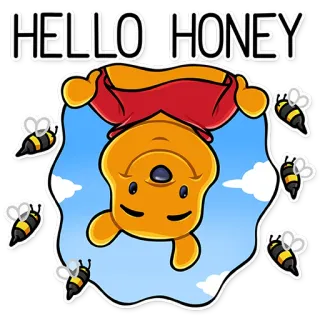 Winnie the Pooh telegram stickers
