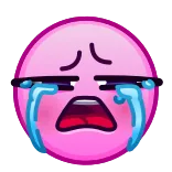 😭 crying, sad, onion, emoji, cry, emotion telegram sticker
