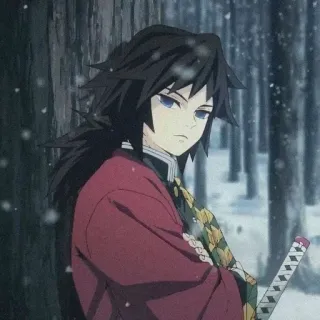 🎐 Giyu Tomioka Demon Slayer Anime, Épée, Démon, Pourfendeur, Giyu, Tomioka telegram sticker