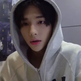 🐇 K-POP, 人, アジア人, パーカー, 男, 男性 telegram sticker