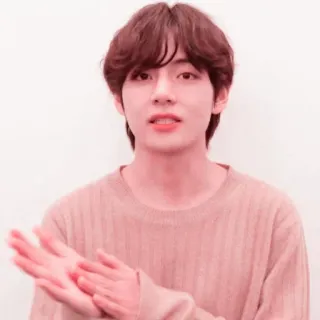 🗼 V V, Kim Taehyung, BTS, K-pop, cantante, celebridad, ídolo telegram sticker