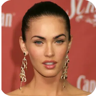 💇 Megan Fox celebrity, actress, portrait, woman, Megan Fox telegram sticker