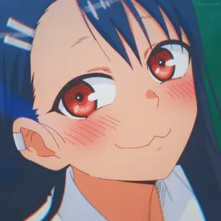 🎭 Nagatoro Don't Toy with Me, Miss Nagatoro Anime, Dễ thương, Manga, Nagatoro, Cười, Đỏ mặt telegram sticker