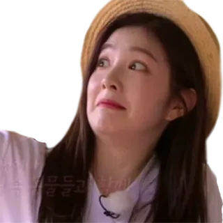 🙄 무릎꿇고 살려주세요 donna, cappello, espressione, coreano, persona, donna, carino telegram sticker