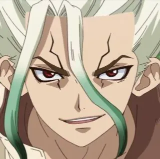 🥬 Senku Ishigami Dr. Stone Аниме, Манга, Персонаж, Сенку, Dr. Stone whatsapp sticker