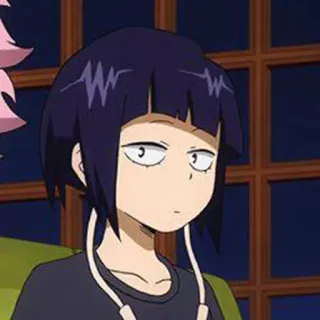 😮 Kyoka Jiro My Hero Academia anime, my hero academia, kyoka jiro, hero, student, earphone jack telegram sticker