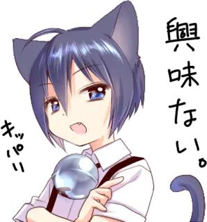 🙄 Anime, Tai mèo, Manga, Neko, Nhân vật, Kawaii whatsapp sticker