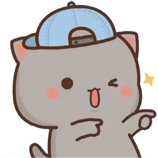 🤘 kucing, stiker, hewan, kartun, imut, ilustrasi telegram sticker
