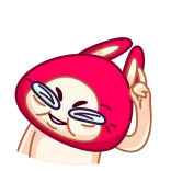 ☝️ bunny, rabbit, cartoon, expression, funny, sticker telegram sticker