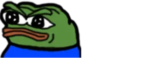 😕 Pepe the Frog pepe, frog, meme, angry, sadfrog whatsapp sticker