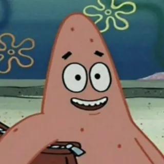 ✨ Patrick Star SpongeBob SquarePants 뚱이, 스폰지밥, 만화, 니켈로디언, 핑크, 불가사리 telegram sticker