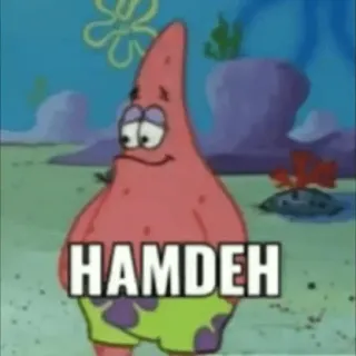 😀 Patrick Star Spongebob Squarepants HAMDEH Patrick Star, Spongebob Squarepants, Kartun, Lucu, Meme telegram sticker