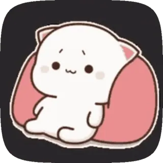 😒 gatto, carino, kawaii, adesivo telegram sticker