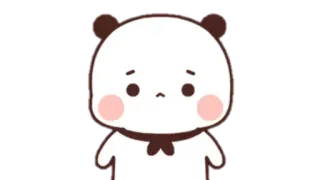 🍩 cute, panda, bear, cartoon, kawaii, adorable telegram sticker