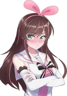 ☺️ Anime, Menina, Desenho animado, Bonito, Kawaii telegram sticker