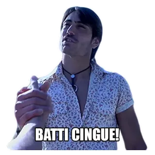 🖐 BATTI CINQUE! дай пять, итальянский, приветствие, праздник whatsapp sticker