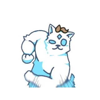 ⭐️ кот, мультфильм, животное, милый, персонаж, цифровое искусство telegram sticker