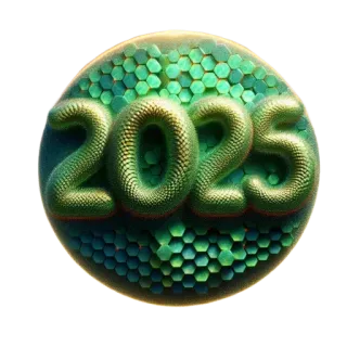 🔳 2025 ปี, 2025, วันที่, อนาคต whatsapp sticker