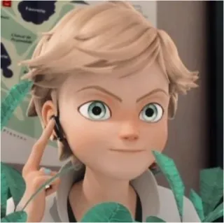 🙂 Adrien Agreste Miraculous: Tales of Ladybug & Cat Noir 卡通, 瓢虫少女, 阿德里安·阿格雷斯特, 黑猫诺儿 whatsapp sticker