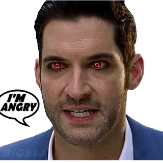 😤 I'M ANGRY wütend, Gesichtsausdruck, Mann, Porträt, Wut telegram sticker