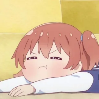 🌸 Anime, Dibujos animados, Lindo, Chica, Aburrida telegram sticker