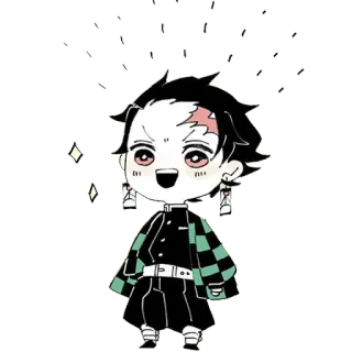 ✨ Tanjiro Kamado Demon Slayer Anime, Manga, Diệt Quỷ Cứu Sinh, Tanjiro Kamado, Nhân vật, Hoạt hình telegram sticker