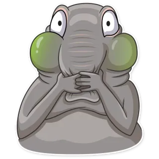 🤢 cartoon, character, monster, alien telegram sticker