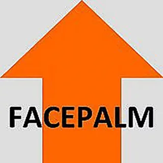 🙈 FACEPALM facepalm, reazione, espressione, fastidio, delusione, slang internet telegram sticker