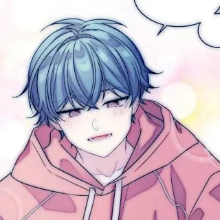🤖 Anime, Manga, Personage, Schattig, Jongen, Illustratie telegram sticker