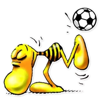 ⚽️ Desenho animado, Personagem, Engraçado, Futebol, Esporte, Futebol telegram sticker